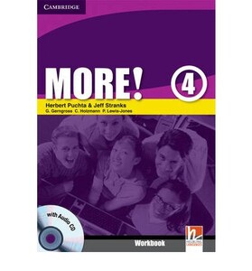 Книги для детей: More! 4 WB with Audio CD