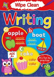 Книги для детей: Wipe Clean - Writing (blue book)