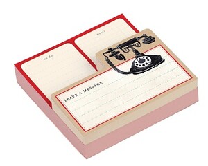 Книги для взрослых: Бумага для заметок Vintage Telephone, 250 шт [Galison]