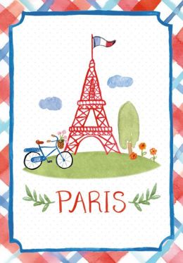 Аксесуари для книг: Pocket Journal: Paris Watercolor [Galison]
