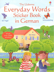 Творчість і дозвілля: Everyday words sticker book in German