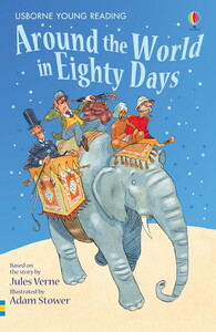 Книги для детей: Around the World in Eighty Days + CD [Usborne]