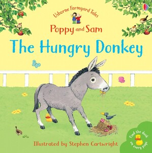 Книги про животных: The Hungry Donkey - mini [Usborne]