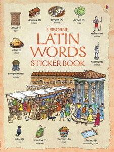 Книги для дітей: Latin words sticker book