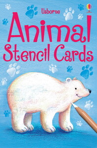Книги про животных: Animal stencil cards
