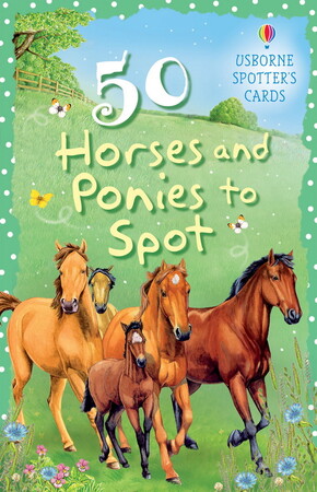 Развивающие карточки: 50 horses and ponies to spot