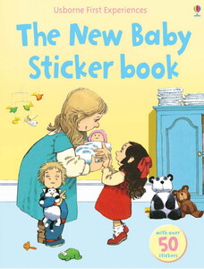 Альбомы с наклейками: The new baby sticker book [Usborne]
