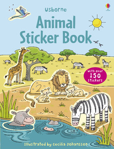 Книги про животных: Animal sticker book [Usborne]