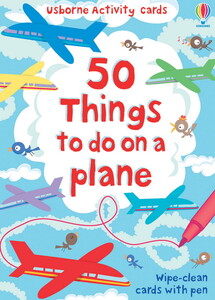 Книги для дітей: 50 things to do on a plane [Usborne]