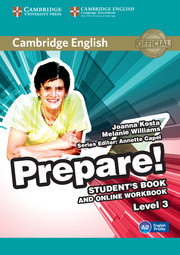 Книги для дітей: Cambridge English Prepare! Level 3 SB and online WB including Companion for Ukraine