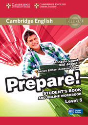 Вивчення іноземних мов: Cambridge English Prepare! Level 5 SB and online WB including Companion for Ukraine