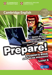 Книги для дорослих: Cambridge English Prepare! Level 6 SB and online WB including Companion for Ukraine