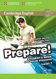 Іноземні мови: Cambridge English Prepare! Level 7 SB and online WB including Companion for Ukraine