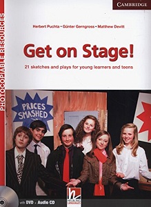 Книги для детей: Get on Stage! Book with DVD and Audio CD