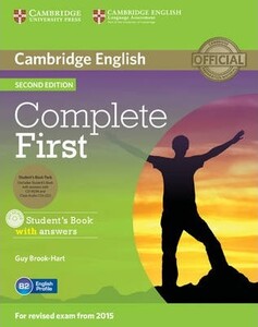 Complete First Second edition Student's Book Pack (Student's Book with answers and CD-ROM and Audio