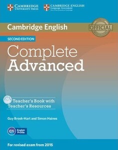 Іноземні мови: Complete Advanced Second edition Teacher's Book with Teacher's Resources CD-ROM [Cambridge Universit
