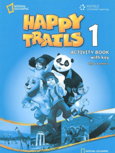 Книги для детей: Happy Trails 1 AB with overprint Key [National Geographic]