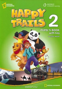 Книги для детей: Happy Trails 2 PB with overprint Key