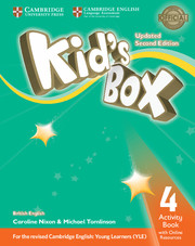Книги для детей: Kid's Box Updated 2nd Edition 4 Activity Book with Online Resources