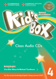 Книги для детей: Kid's Box Updated 2nd Edition 4 Class Audio CDs (3)