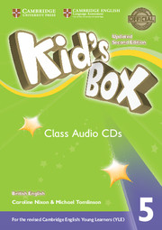 Книги для детей: Kid's Box Updated 2nd Edition 5 Class Audio CDs (3)