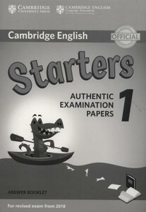 Иностранные языки: Cambridge English Starters 1 for Revised Exam from 2018 Answer Booklet