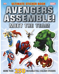 Альбомы с наклейками: Marvel Avengers Assemble! Ultimate Sticker Book Meet the Team