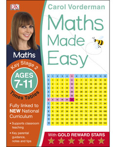 Книги для детей: Maths Made Easy Times Tables Ages 7-11 Key Stage 2