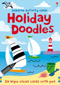 Книги с логическими заданиями: Holiday doodles - Карточки