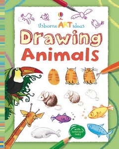 Книги про тварин: Drawing animals - 2009 [Usborne]