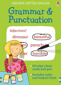 Розвивальні книги: Grammar and punctuation cards [Usborne]