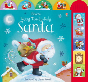Тактильные книги: Noisy touchy-feely Santa [Usborne]