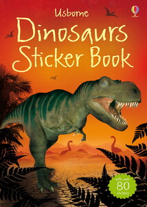 Альбомы с наклейками: Dinosaurs sticker book - Usborne