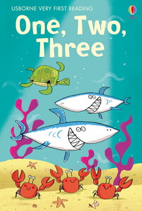Книги для детей: Very First Reading: One, two, three [Usborne]