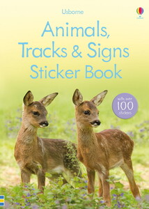 Книги для детей: Animals, tracks and signs sticker book