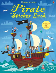 Книги для детей: Pirate sticker book [Usborne]