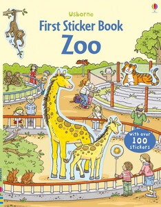 Книги про животных: Zoo Sticker Book [Usborne]