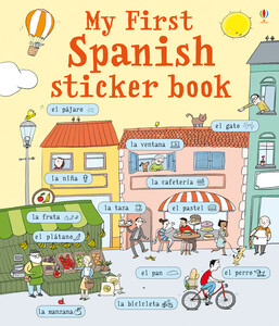 Книги для дітей: My first Spanish sticker book