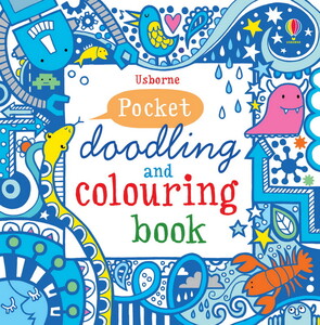 Pocket doodling and colouring book: Blue [Usborne]