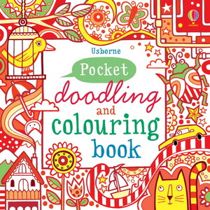 Творчество и досуг: Pocket doodling and colouring book: Red
