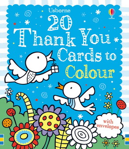 Развивающие карточки: 20 thank you cards to colour
