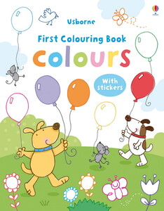 Книги для дітей: Colours First colouring books