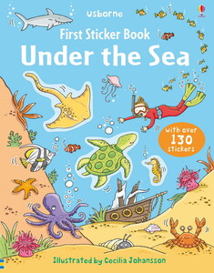 Книги для дітей: Under the sea - First sticker books [Usborne]