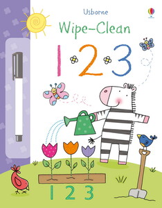 Розвивальні книги: Wipe-clean 1 2 3 [Usborne]