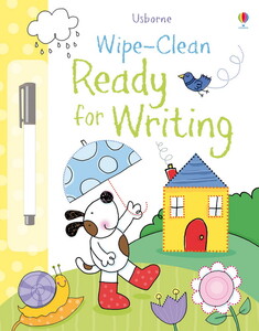 Книги для дітей: Wipe-clean ready for writing [Usborne]