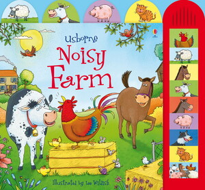 Книги про тварин: Noisy farm - by Usborne