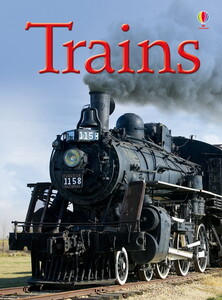Книги про транспорт: Trains - First sticker books [Usborne]