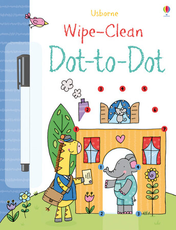 Рисование, раскраски: Wipe-clean dot-to-dot [Usborne]