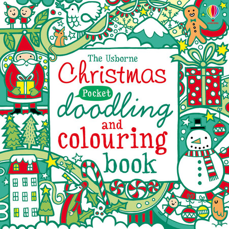 Книги для дітей: Christmas pocket doodling and colouring book