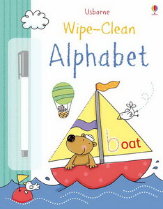 Обучение чтению, азбуке: Wipe-clean alphabet [Usborne]